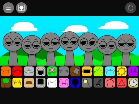 Sprunki Game 6 Logo - Create Custom Sprunki Characters