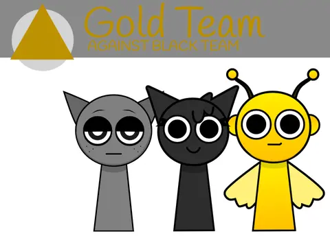 Logo for the interactive challenge game: Sprunki Gameshow Gold Team