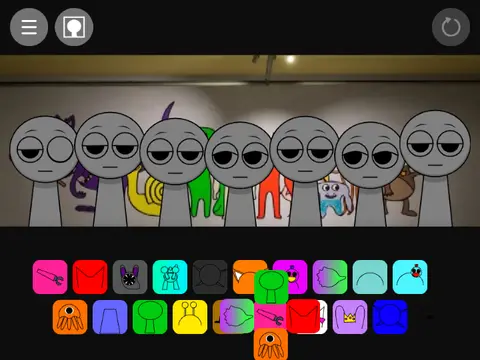 Sprunki Garten of Banban horror theme music game characters