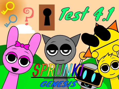 Sprunki Genesis Test Version 4.1 Game Logo - Remastered Definitive Edition