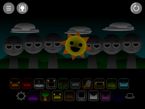 Sprunki characters celebrating their happy ending in adventure game