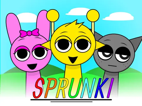 Sprunki Good Mode game with happy characters creating positive music