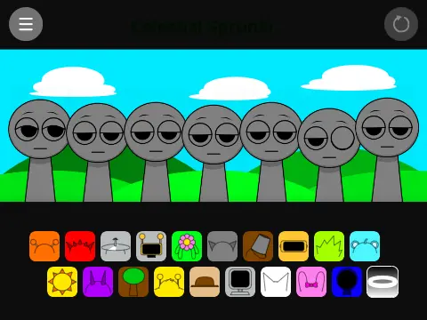 Sprunki Gray and Fun Bot Is Dead Game Logo