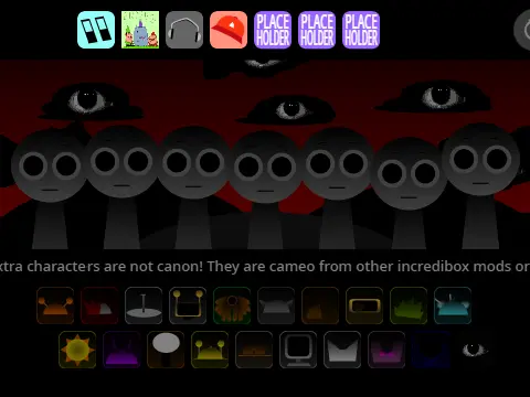 Sprunki Gray Treatment V2 character customization screen