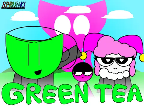 Sprunki Green Tea Incredibox Game Cover