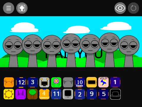 Sprunki Haikyu music game logo