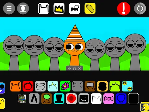 Sprunki Har-mo-ne game teaching musical harmony with Sprunki characters