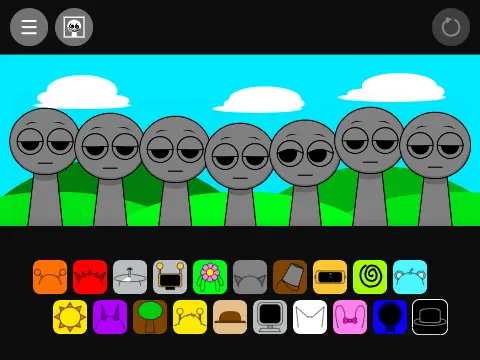 Sprunki Hipnotic Original Update game cover with hypnotic theme
