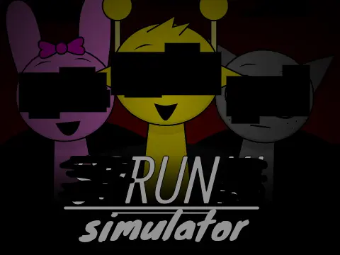 Official Sprunki Horror Simulator game logo featuring terrifying sprunki character