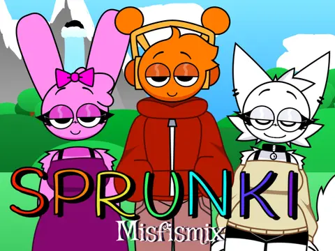 Official logo for Sprunki Human Version game featuring updated character designs