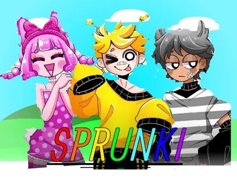 Sprunki Humans V2 Game Cover - Human Edition Characters