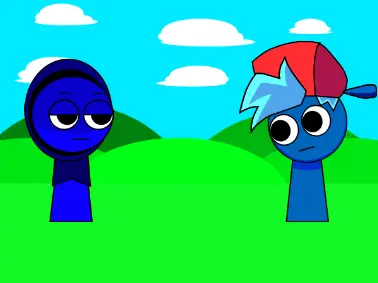 Sprunki in FNF Jevin Edition Game Logo - Sprunki characters in Friday Night Funkin' style