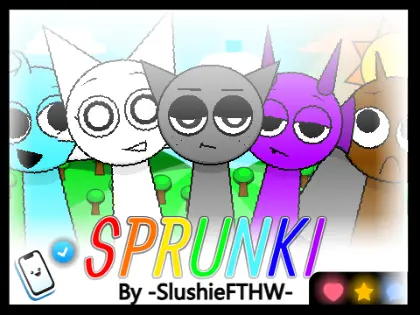 Sprunki - Incredibox logo featuring the music creation game with hidden horror elements