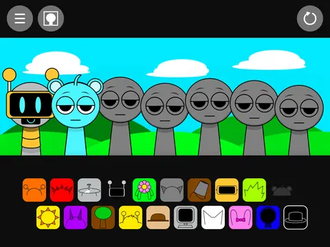 Sprunki Incredibox But Everyone Is Fine positive happy music game with cheerful characters