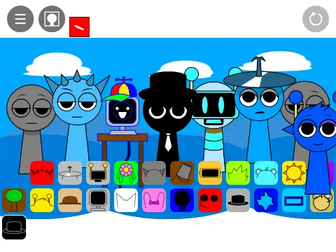 Logo for Sprunki Incredibox Dye Remix game