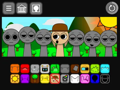 Logo for Sprunki Incredibox New Update Remix v5, a music creation game
