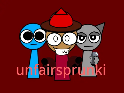 Sprunki Incredibox Unfairsprunki gameplay screenshot showing music mixing interface