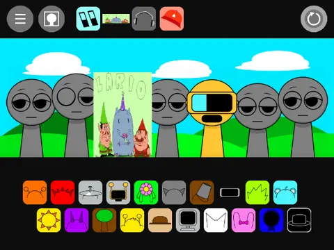 Sprunki Incredimake V Butme A S Gold - A Sprunki character customization game