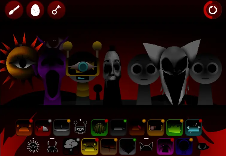 Sprunki Infected Gameplay Preview Sprunki Infected Gameplay Screenshot - Horror Mod Action