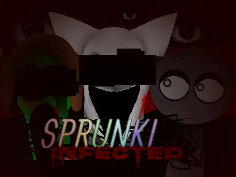 Sprunki Infected New Sounds horror game cover image