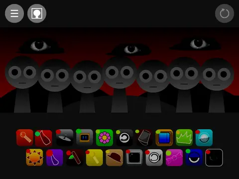 Sprunki Infected Remastered horror game logo featuring corrupted Sprunki characters