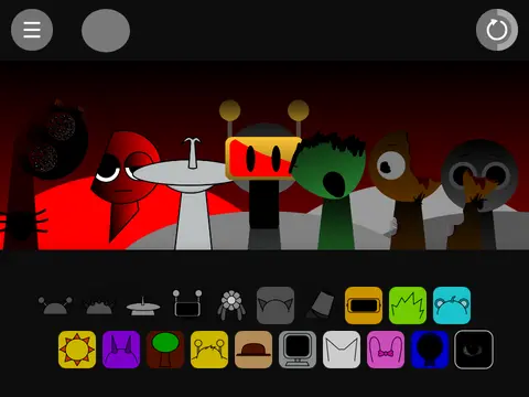 Sprunki Infection AU Remix game logo showing character transformation stages