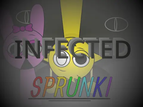 Sprunki Infection Horror Mod Game Logo - Remastered Definitive Edition