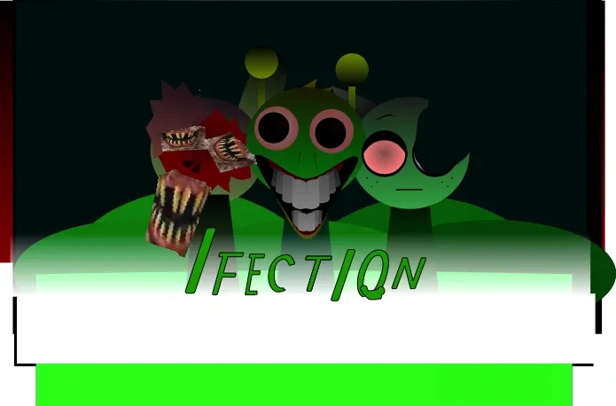 Sprunki Infection Game Cover - Infected Sprunki Characters