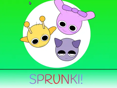 Sprunki Interactive Mod Logo - Custom character creation interface