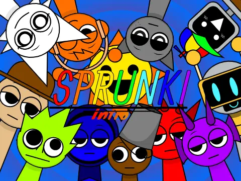 Sprunki Intro Version 2.0 Remastered Official Logo - Horror Mod Game Cover Art