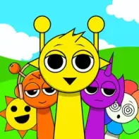 Sprunki Jump Game Logo - Colorful platform game featuring Sprunki characters