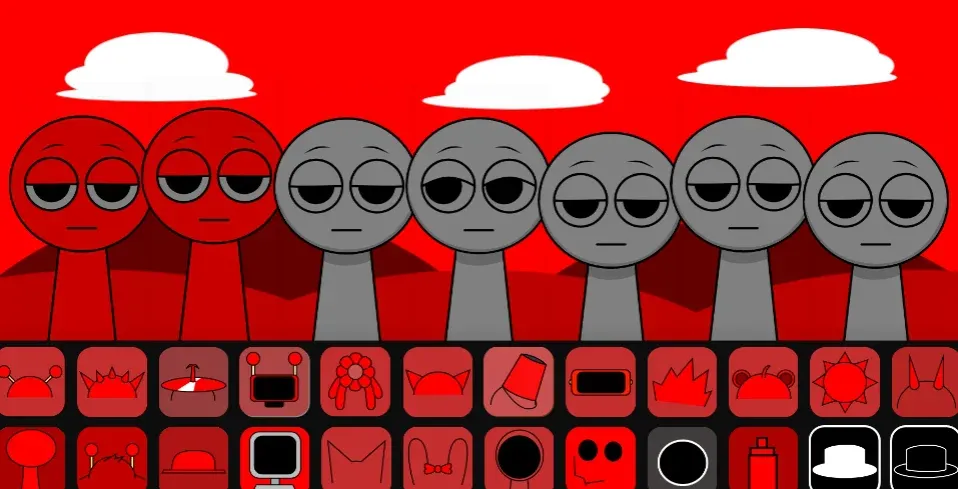 Sprunki Ketchup Game Logo - Play the hilarious condiment-themed Sprunki adventure