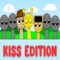 Sprunki Kiss Edition Game Logo - The definitive remastered version