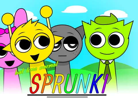 Sprunki Lime Normal Game Cover