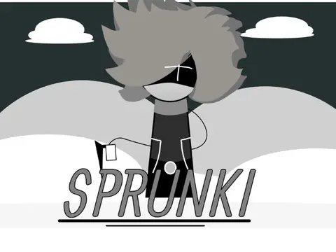 Game logo for Sprunki Mas Vcs Podem Testar Minha OC featuring a fan-made character