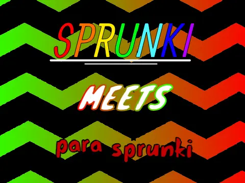 Official logo for Sprunki Meets Para Sprunki crossover game