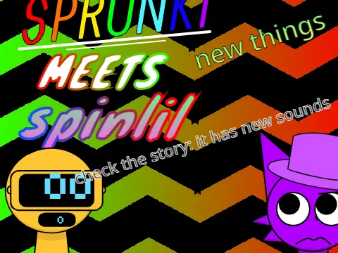 Sprunki Meets Spinlil Game Cover Art - The Ultimate Crossover Experience