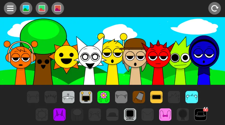 Sprunki Mini Games Gameplay Screenshot