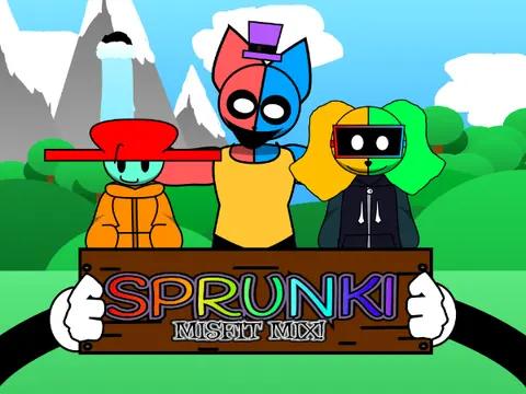 Sprunki Misfismix with 5 OCs Game Cover