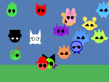 Sprunki Mixer Remix game cover featuring colorful Sprunki characters mixing music