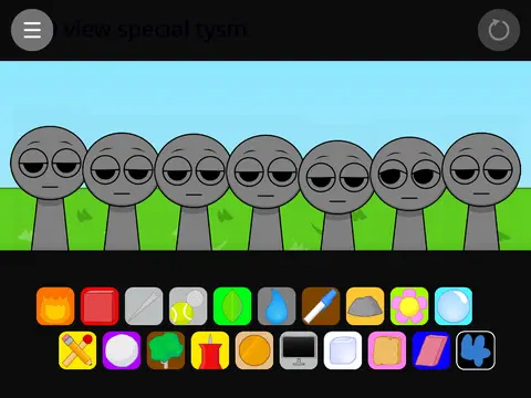 Sprunki and BFDI Battle for Dream Island crossover mod gameplay