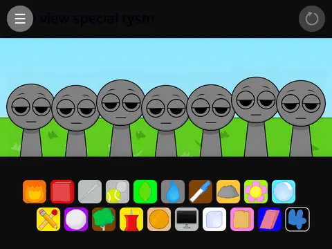 Sprunki BFDI Remix featuring Battle for Dream Island characters integration