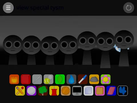 Sprunki Mod BFDI Remix V2 game logo featuring remixed BFDI characters