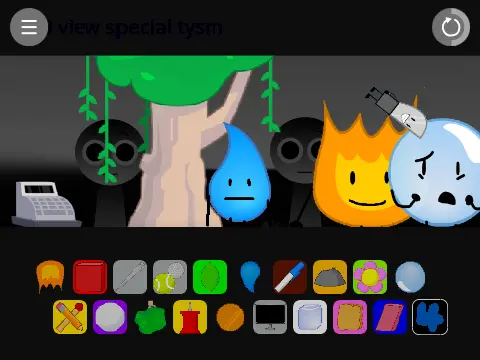 Sprunki Mod BFDI Remix V4 - BFDI and Incredibox Crossover Game