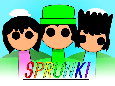 sprunki mod sash dog game showing Sash Dog character and animal-themed sprunki elements