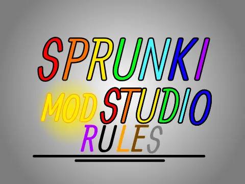 Sprunki Mod Studio Rules game cover image
