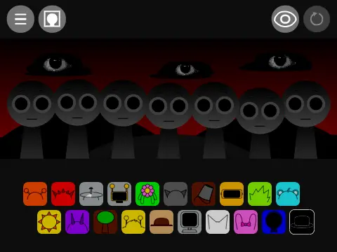 Official logo for Sprunki Modded 1.3 featuring black mouth character