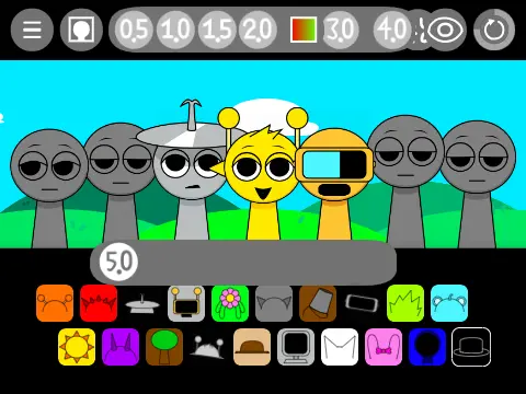 Official logo for Sprunki Modded 1.4 Remix game