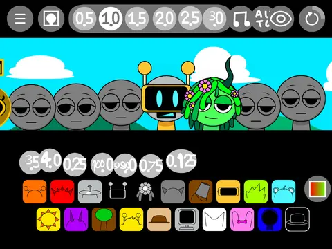 Sprunki Modded 1.5 character and game logo