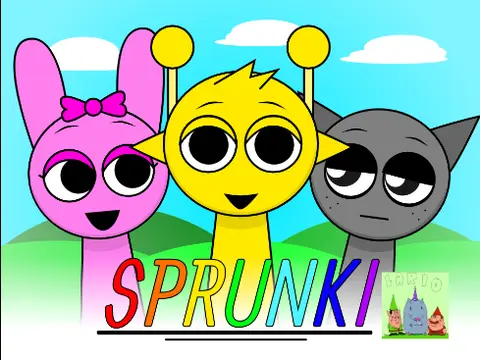 Official logo for Sprunki Modded Bonuses Update game featuring new character designs